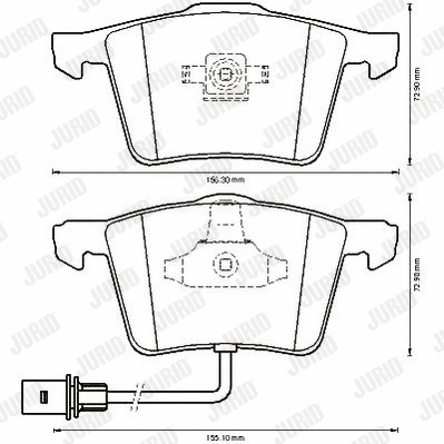 Brake Pad Set, disc brake (573198J)