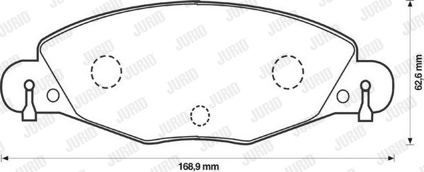 Brake Pad Set, disc brake (573029J)