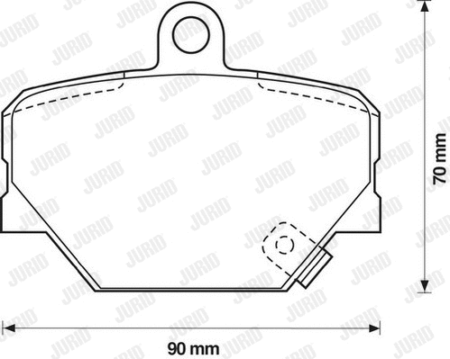 Brake Pad Set, disc brake (571995JC)