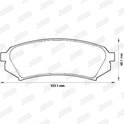 Brake Pad Set, disc brake (572548J)
