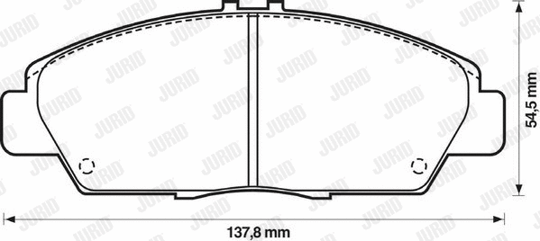 Brake Pad Set, disc brake (572350J)