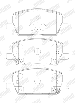 Brake Pad Set, disc brake (574050J)