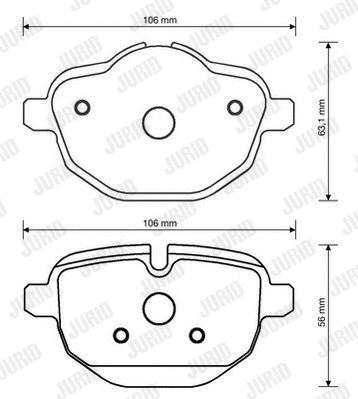 Brake Pad Set, disc brake (573352JC)