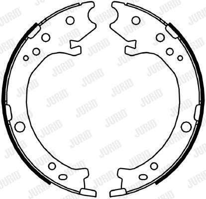 Brake Shoe Set, parking brake (362637J)