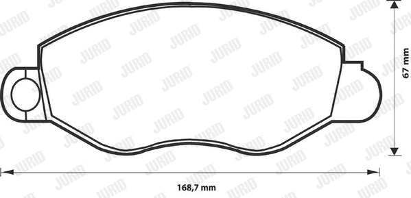 Brake Pad Set, disc brake (573110D)