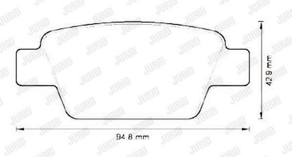 Brake Pad Set, disc brake (573212J)