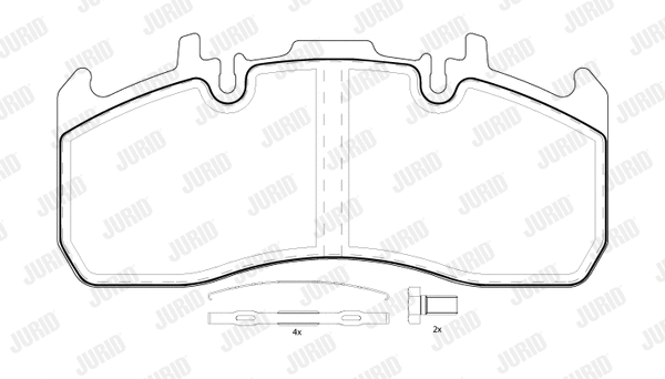 Brake Pad Set, disc brake (2917309560)