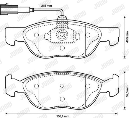 Brake Pad Set, disc brake (573042J)