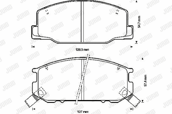 Brake Pad Set, disc brake (572306J)
