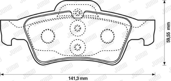 Brake Pad Set, disc brake (571989JC)