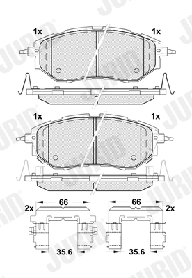 Brake Pad Set, disc brake (574135J)