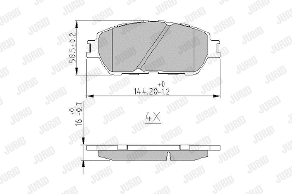 Brake Pad Set, disc brake (573968J)
