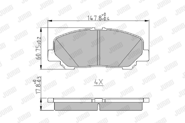 Brake Pad Set, disc brake (573964J)