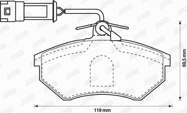 Brake Pad Set, disc brake (571479J)