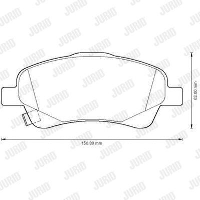 Brake Pad Set, disc brake (572485J)