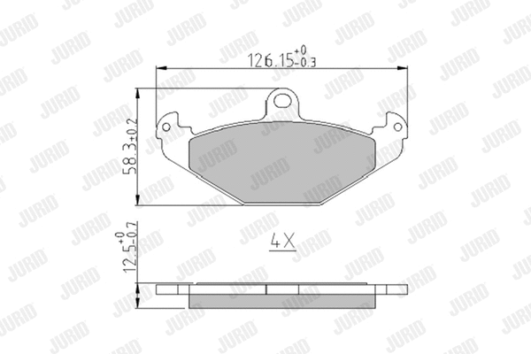 Brake Pad Set, disc brake (573955J)