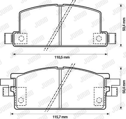 Brake Pad Set, disc brake (572225J)