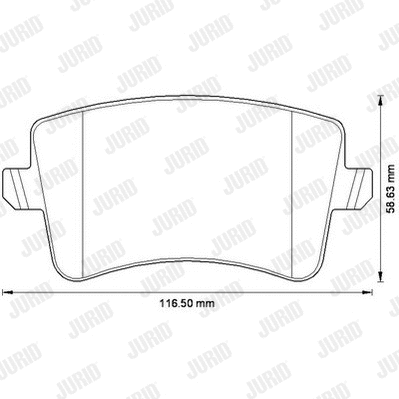 Brake Pad Set, disc brake (573259JC)
