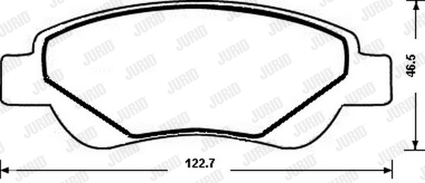 Brake Pad Set, disc brake (573135J)