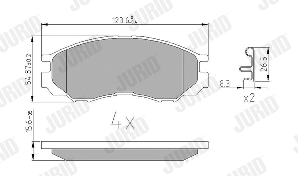 Brake Pad Set, disc brake