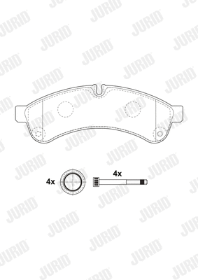 Brake Pad Set, disc brake (2923109560)