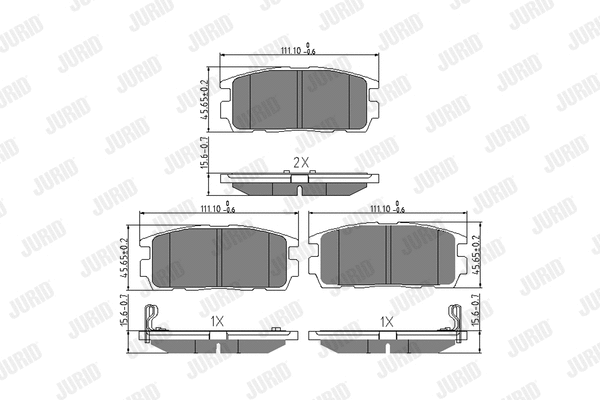 Brake Pad Set, disc brake (573386J)