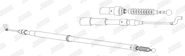 Cable Pull, parking brake (432812J)