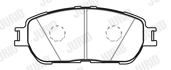 Brake Pad Set, disc brake (574019J)