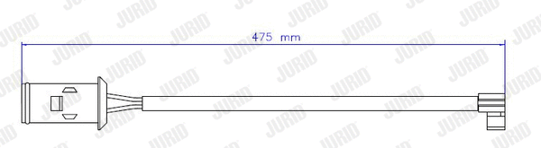 Warning Contact, brake pad wear (587025)