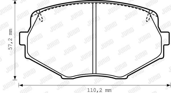Brake Pad Set, disc brake (572385J)