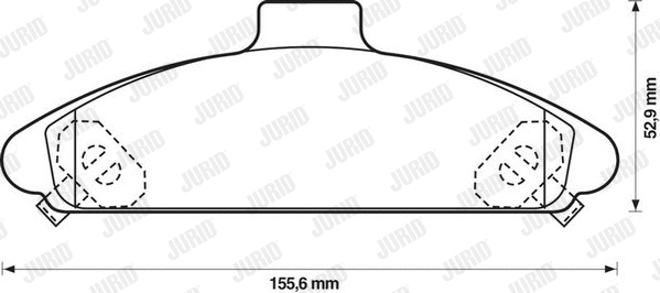 Brake Pad Set, disc brake (572371J)