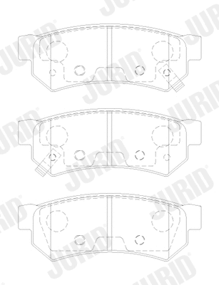 Brake Pad Set, disc brake (574028J)