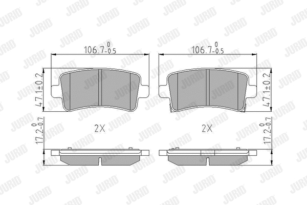 Brake Pad Set, disc brake (573313J)