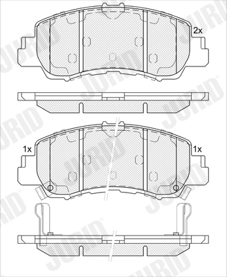 Brake Pad Set, disc brake (574128J)
