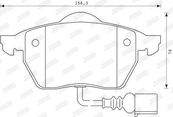 Brake Pad Set, disc brake (571984J)