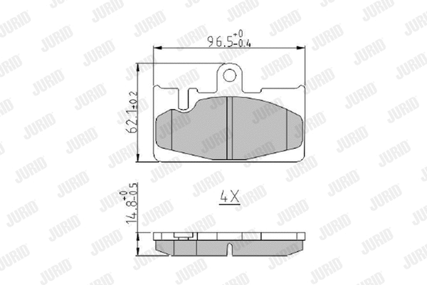 Brake Pad Set, disc brake (573954J)