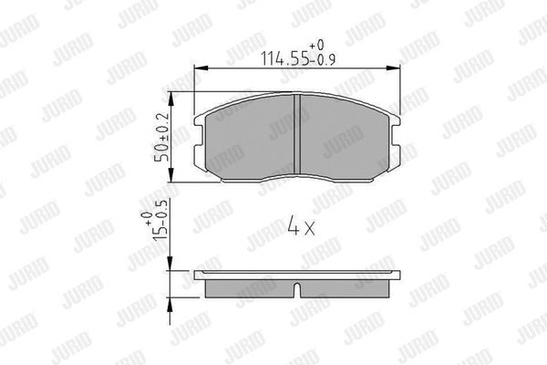 Brake Pad Set, disc brake (572375J)