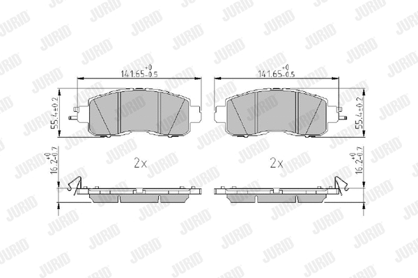 Brake Pad Set, disc brake (573982J)
