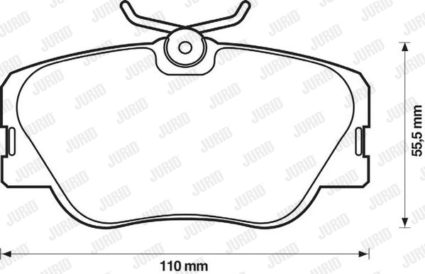 Brake Pad Set, disc brake (571382D)