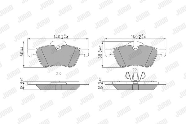 Brake Pad Set, disc brake (571992J)