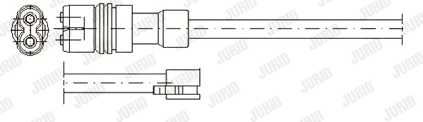 Warning Contact, brake pad wear (581320)