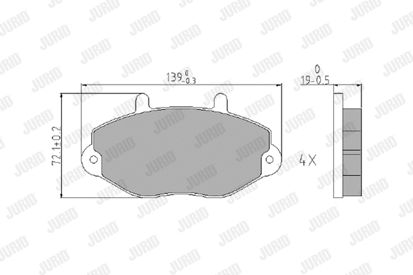 Brake Pad Set, disc brake (573951J)