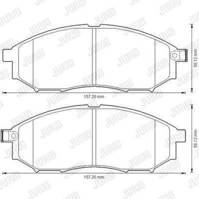 Brake Pad Set, disc brake (572575J)