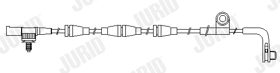 Warning Contact, brake pad wear (FWI281)