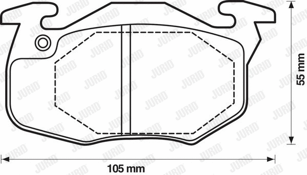 Brake Pad Set, disc brake (571911J)