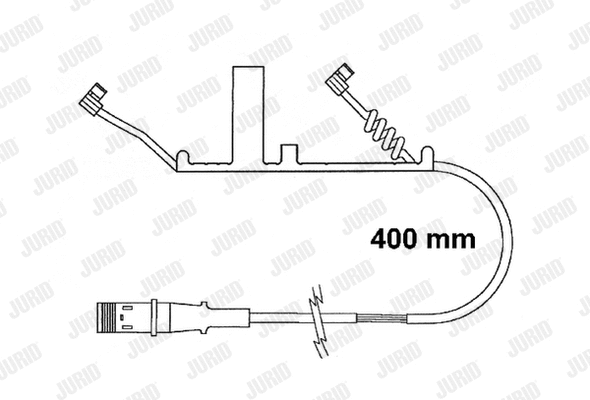 Warning Contact, brake pad wear (FAI162)