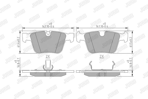Brake Pad Set, disc brake (573232J)