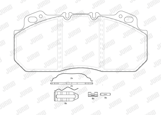 Brake Pad Set, disc brake (2909009560)
