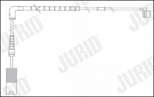 Warning Contact, brake pad wear (FWI349)