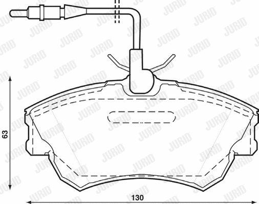 Brake Pad Set, disc brake (571922J)